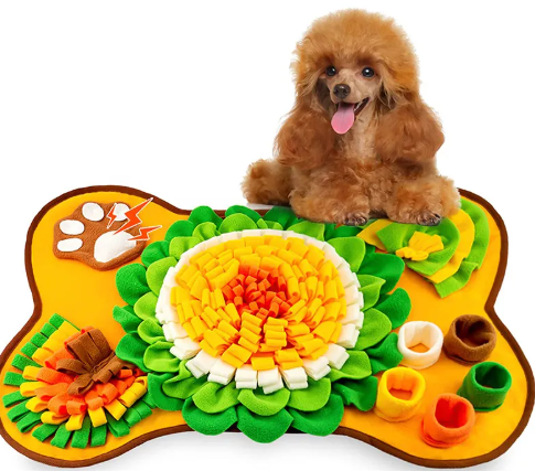 Pet Sniffing Pad with Sound & Radish Design