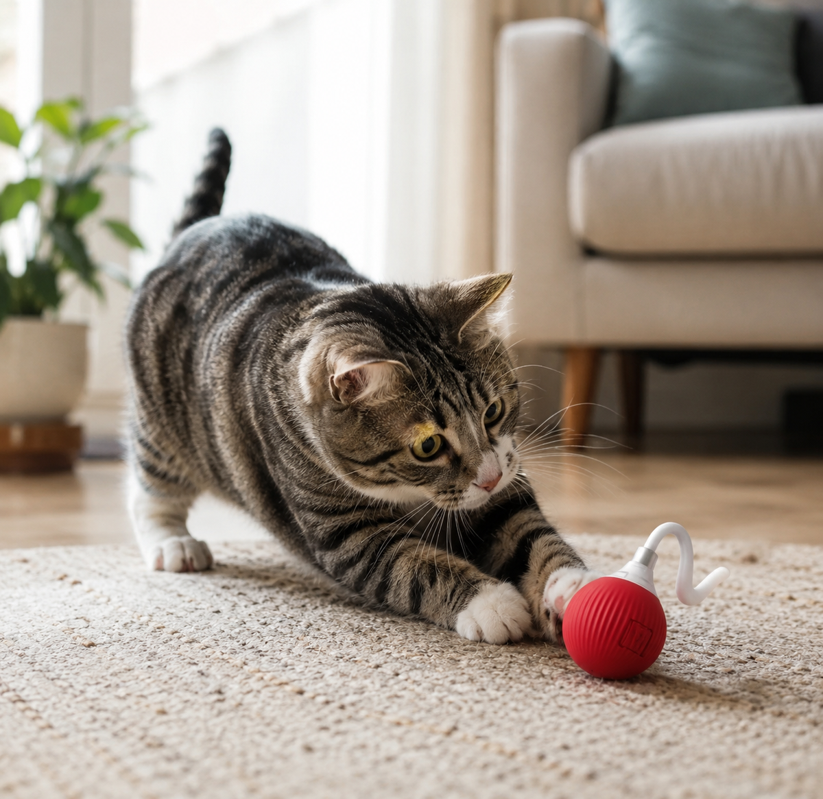 Interactive Fun Cat Toy Ball