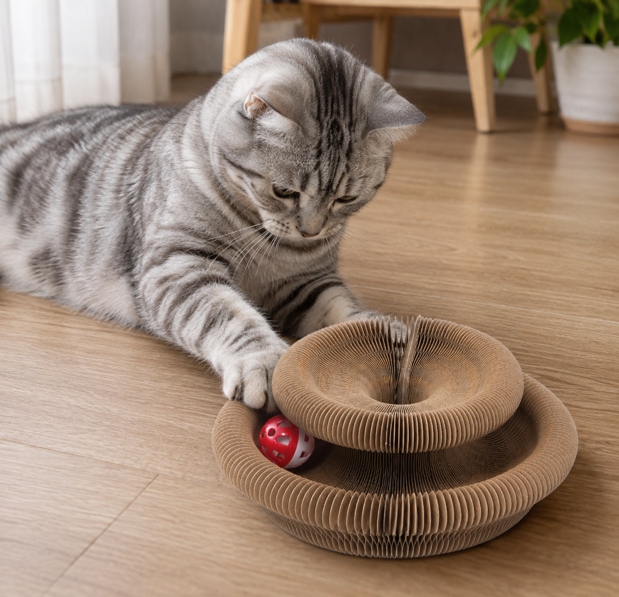 Magnetic Foldable Cat Scratching Board Toy