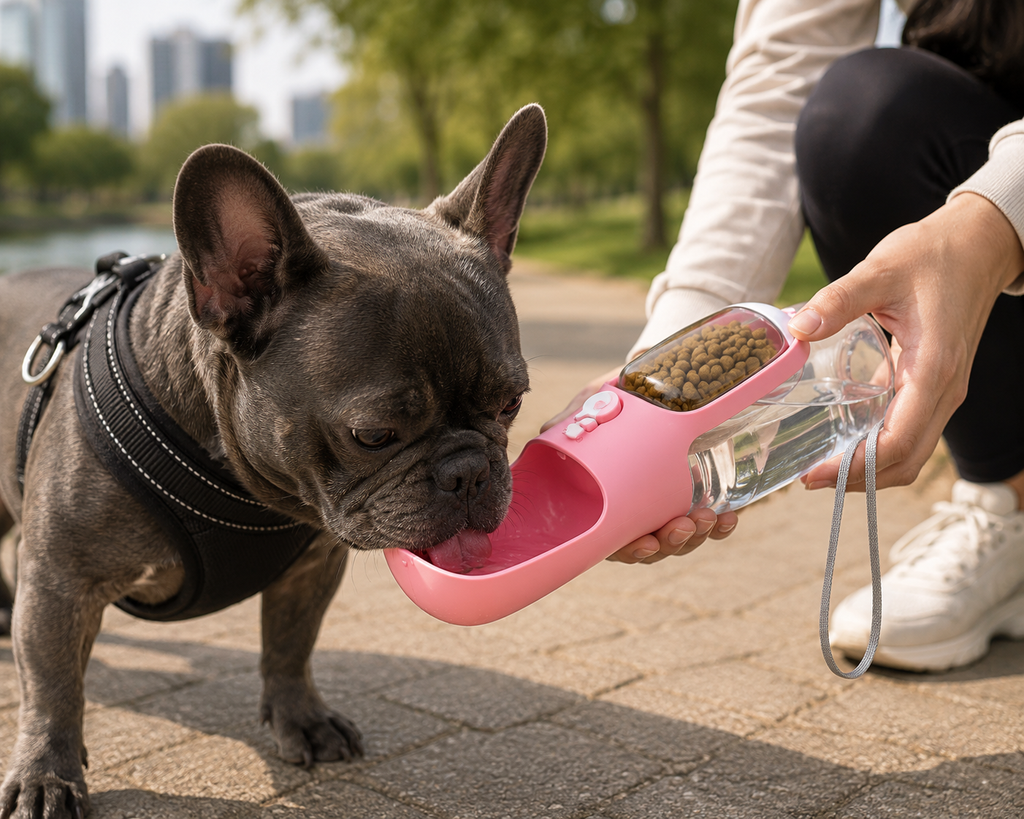Outdoor Portable Pet Water Bottle, Dual-Use Travel Cup for Cats and Dogs