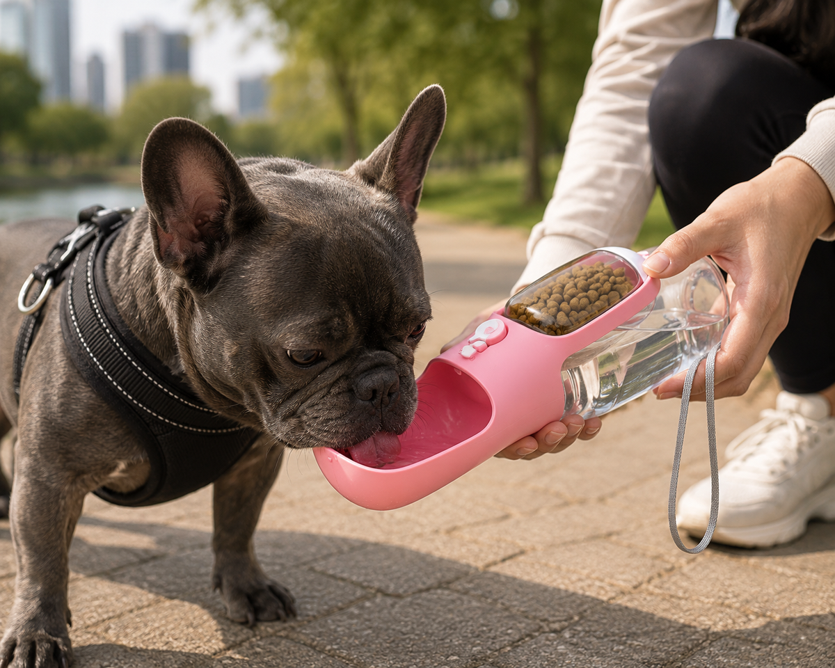Outdoor Portable Pet Water Bottle, Dual-Use Travel Cup for Cats and Dogs