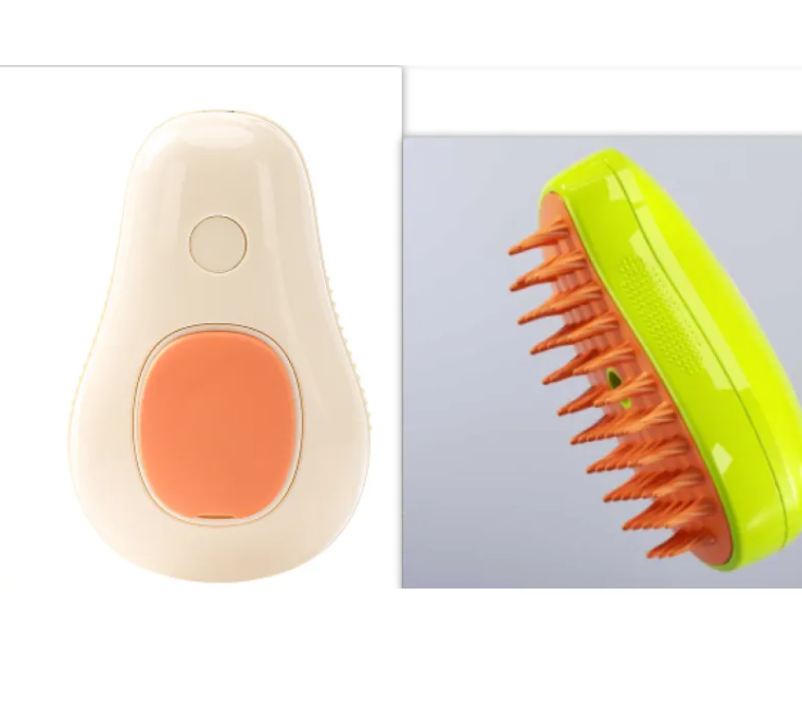 3-in-1 Ergonomic Misting Pet Grooming Brush